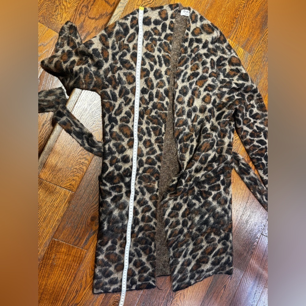 NWOT day Birger ET Mikkelsen Leopard Print Women's cardigan size S-M - Picture 4 of 5